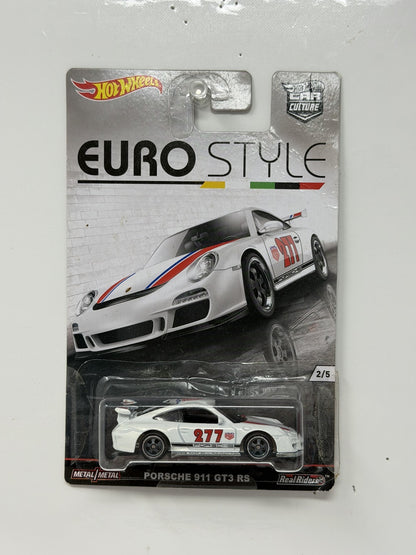 Hot Wheels Euro Style Porsche 911 GT3 RS 1:64 Diecast Real Riders