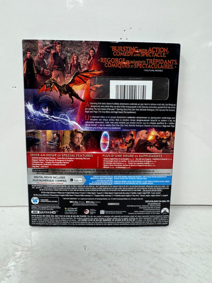 Dungeons & Dragons: Honor Among Thieves (4K UHD Blu-ray) Fantasy New and Sealed!