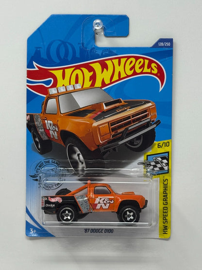 Hot Wheels Speed Graphics 1987 Dodge D100 1:64 Diecast