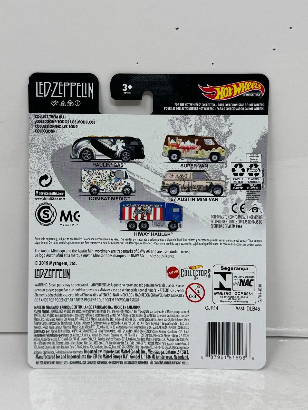 Hot Wheels Premium Led Zeppelin Haulin' Gas 1:64 Diecast