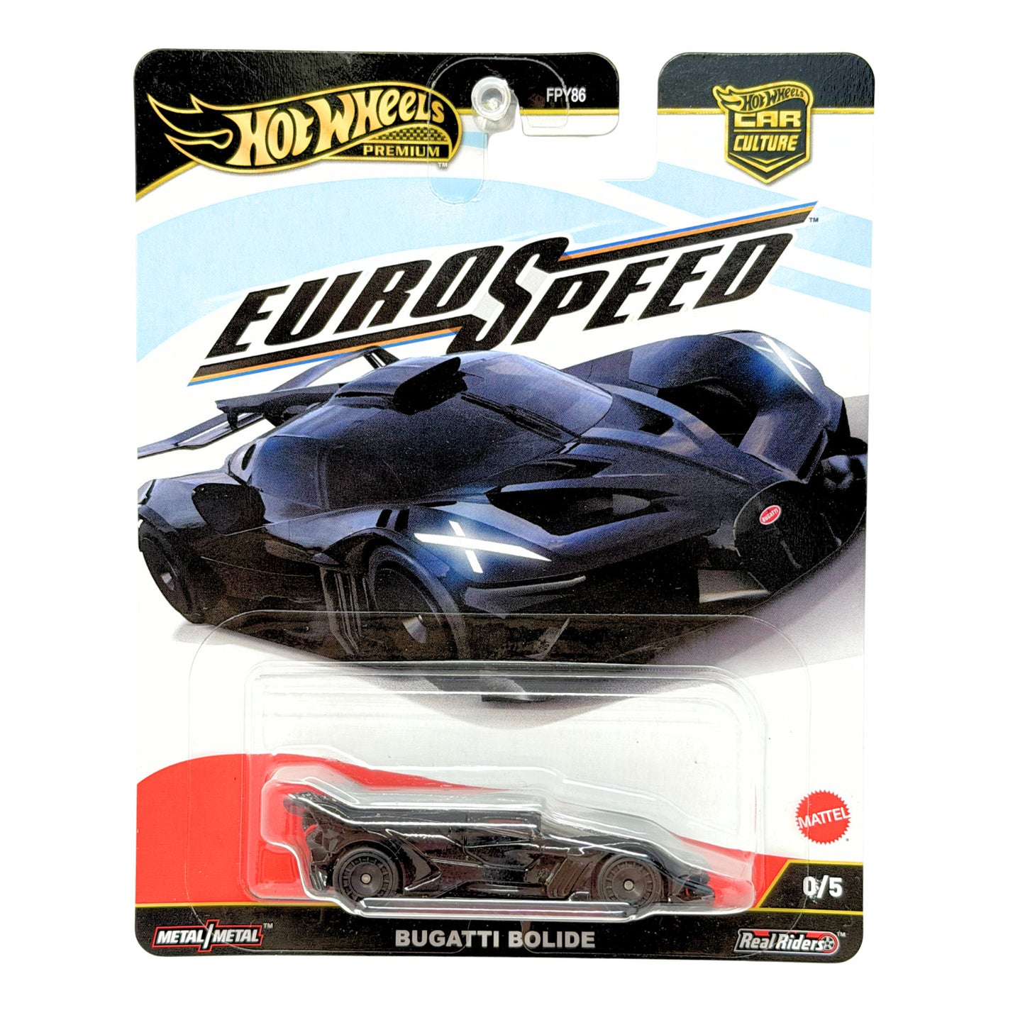 Hot Wheels Premium Euro Speed Bugatti Bolide CHASE 0/5 1:64 Diecast