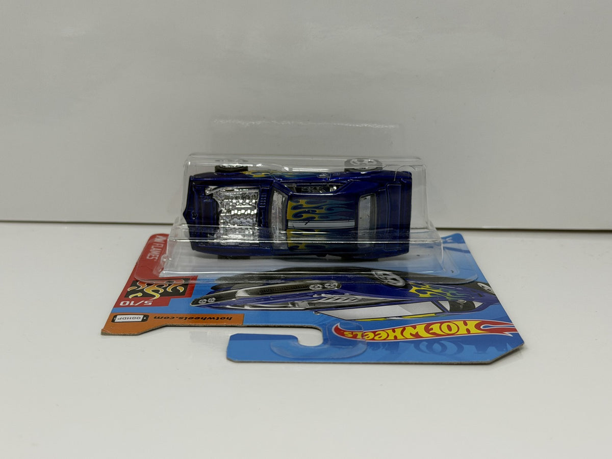 Hot Wheels Flames 1967 Pontiac Firebird 1:64 Diecast Blue Short Card