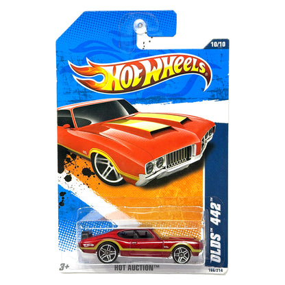 Hot Wheels Hot Auction Oldsmobile 442 1:64 Diecast Red