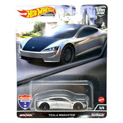 Hot Wheels Premium American Scene Tesla Roadster 1:64 Diecast