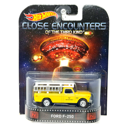 Hot Wheels Retro Entertainment Close Encounters Ford F-250 1:64 Diecast Yellow