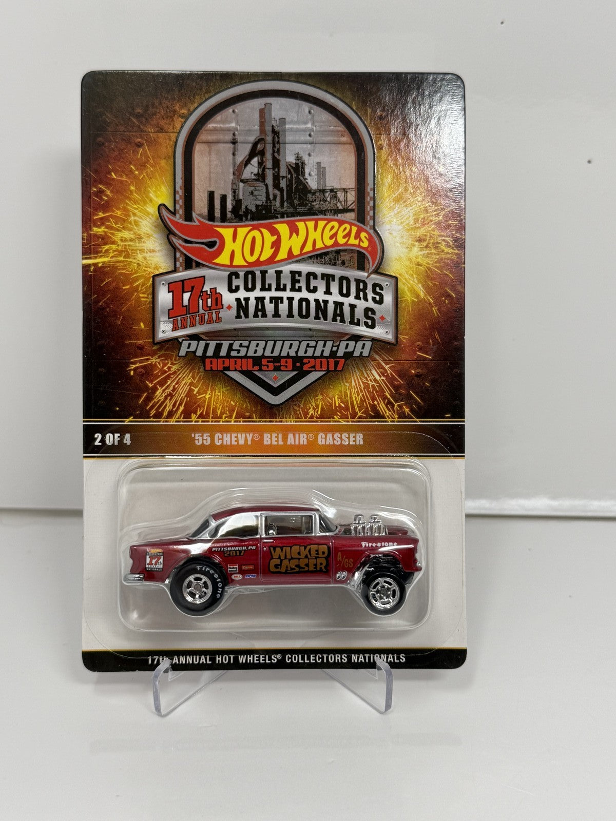 Hot Wheels 2017 Collectors Nationals 1955 Chevy Bel Air Gasser 1:64 Diecast