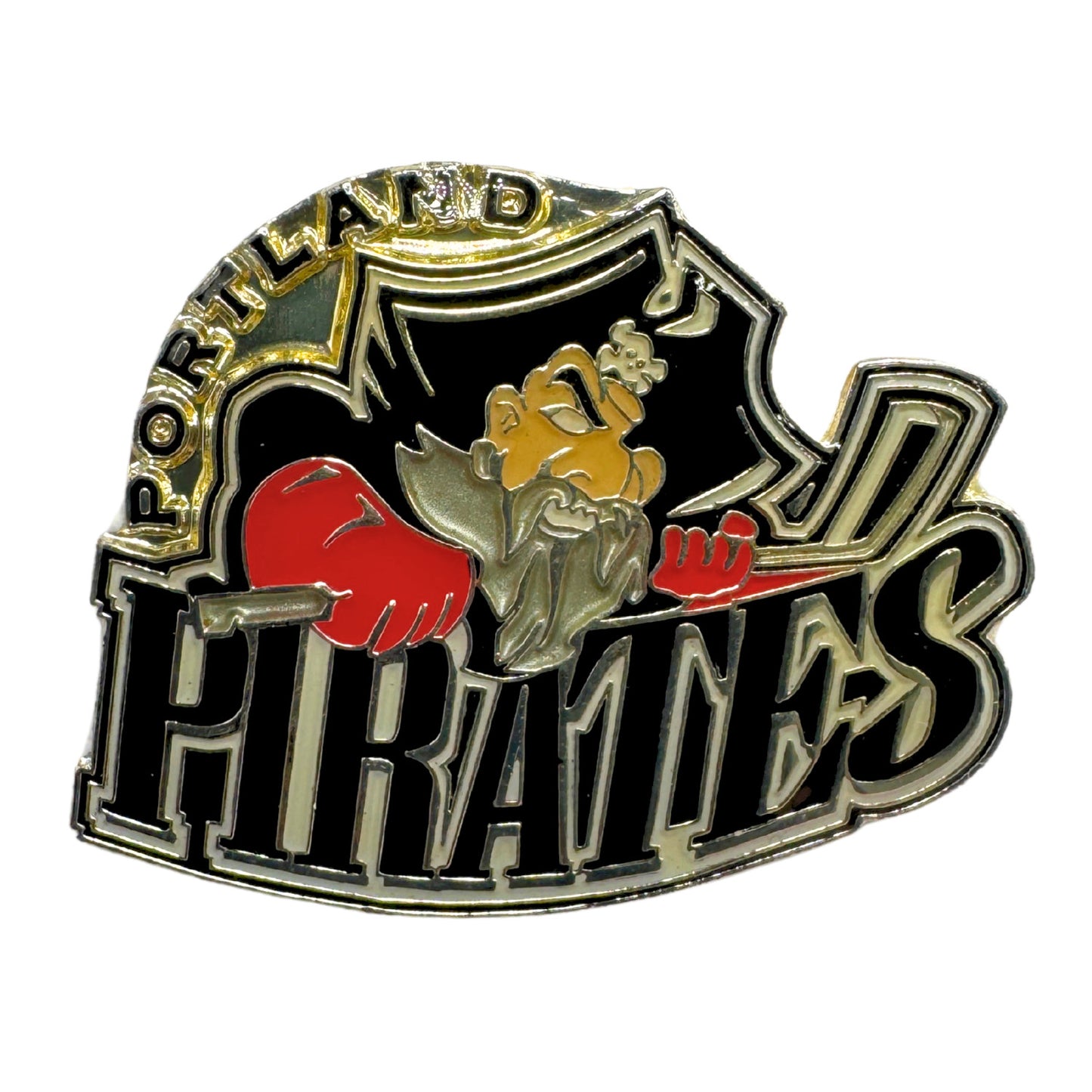 Portland Pirates AHL Hockey Team Logo Lapel Pin UDT1
