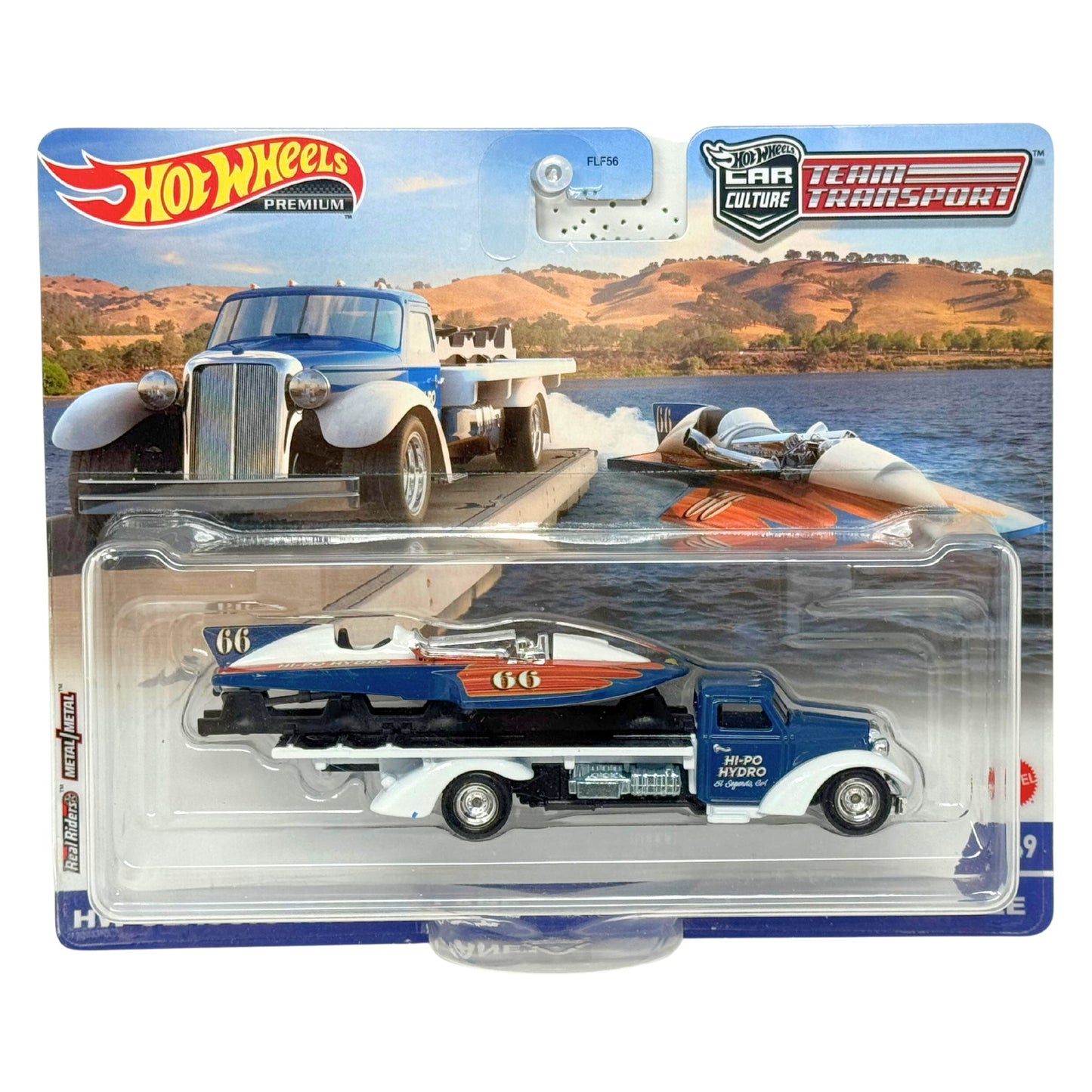 Hot Wheels Premium Team Transport #49 HW Hydroplane & Speed Waze 1:64 Diecast