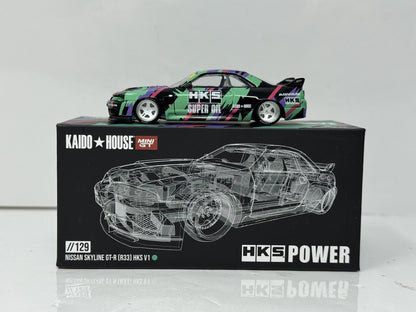 Kaido House MINI GT Nissan Skyline GT-R (R33) HKS Power 1:64 Diecast