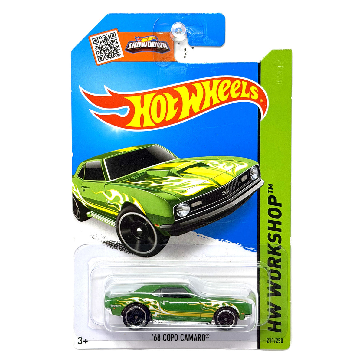 Hot Wheels HW Workshop 1968 Chevrolet COPO Camaro 1:64 Diecast Green