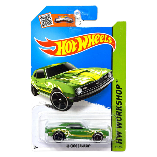 Hot Wheels HW Workshop 1968 Chevrolet COPO Camaro 1:64 Diecast Green