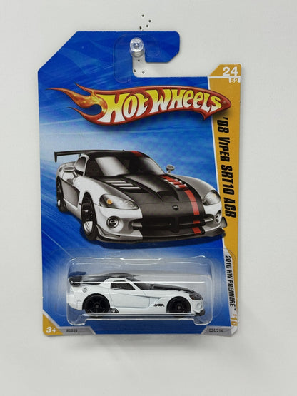 Hot Wheels Premiere 2008 Dodge Viper SRT10 ACR 1:64 Diecast White