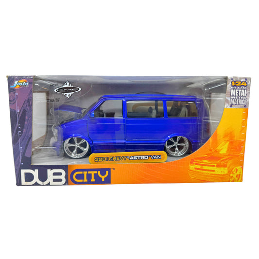 Jada Dub City 2001 Chevy Astro Van 1:24 Diecast KMC Wheels 20 Inch SS Rims