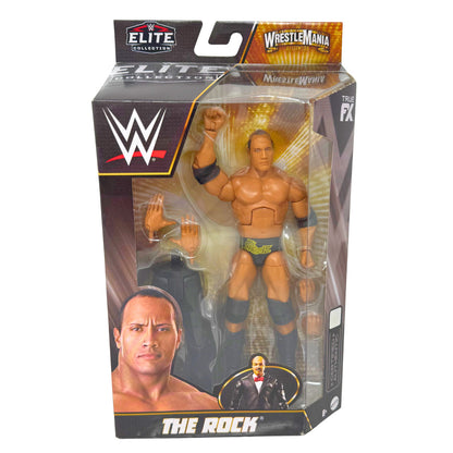 Mattel WWE Elite Collection WrestleMania Hollywood The Rock Action Figure