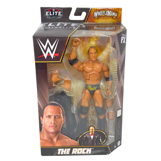 Mattel WWE Elite Collection WrestleMania Hollywood The Rock Action Figure