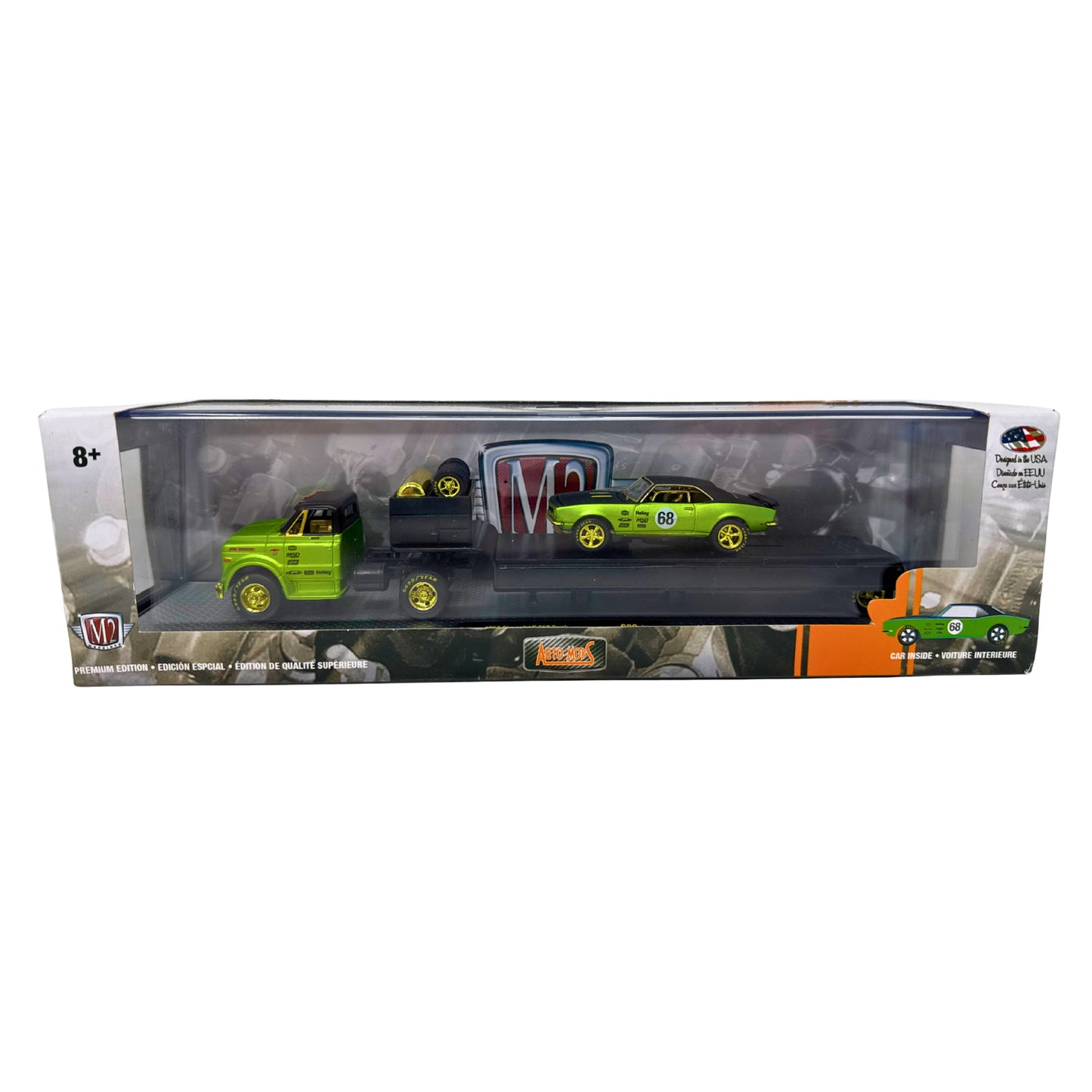 M2 Machines Auto Haulers 1960 Chevy C60 & 1968 Camaro SS CHASE 1:64 Diecast