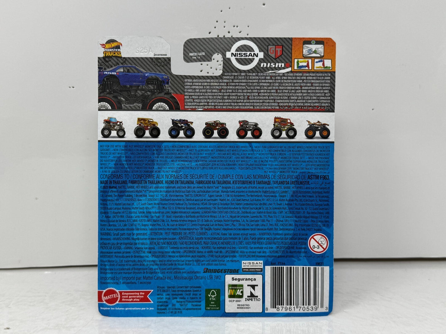 Hot Wheels Monster Trucks Treasure Hunt Nissan GT-R R34 Nismo 1:64 Diecast