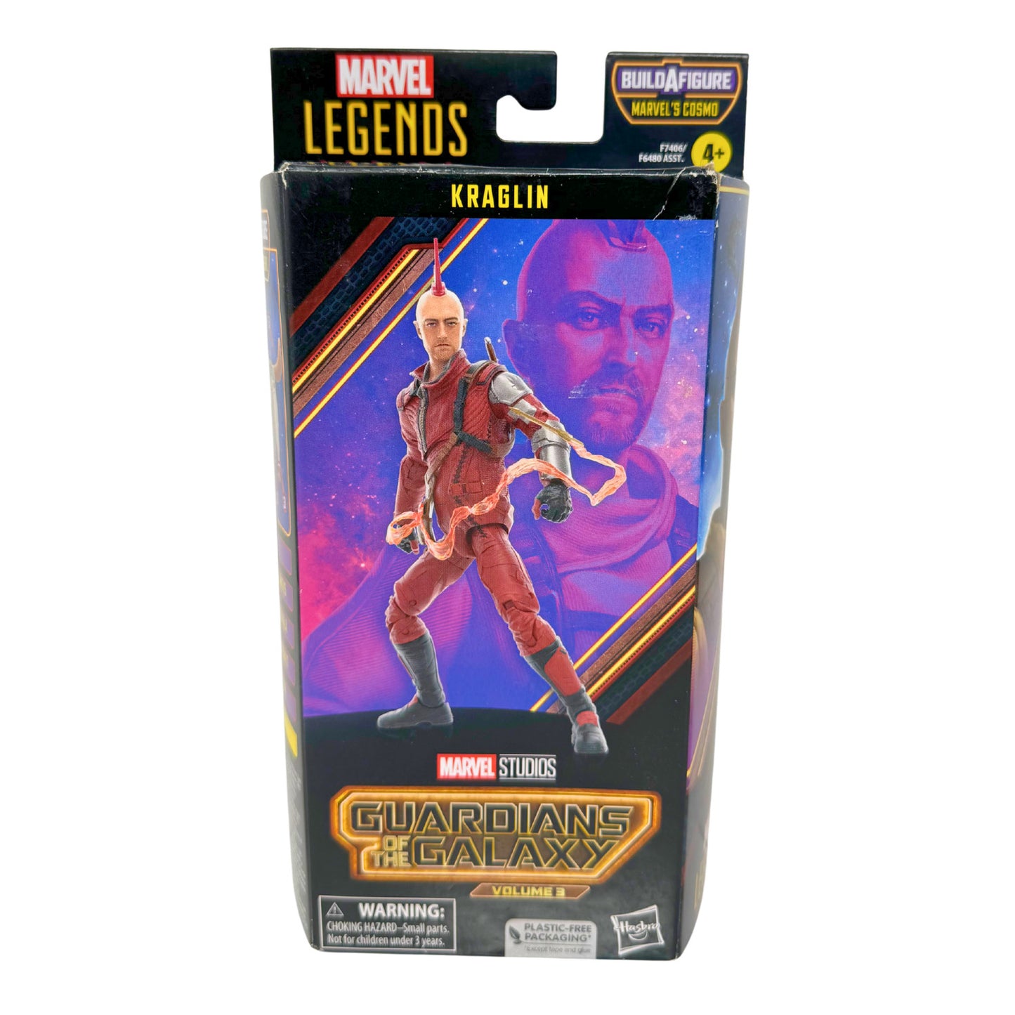 Marvel Legends GOTG Vol.3 Kraglin Action Figure w/ Cosmo BAF Piece