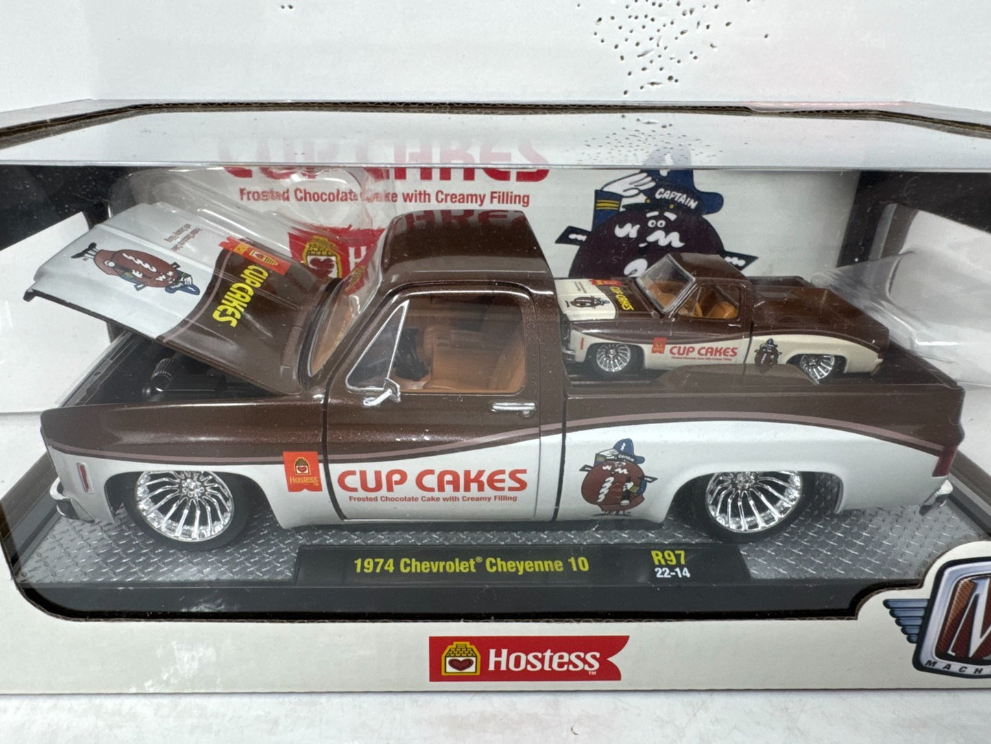 M2 Machines Hostess Cup Cakes 1974 Chevrolet Cheyenne 10 1:24 & 1:64 Diecast