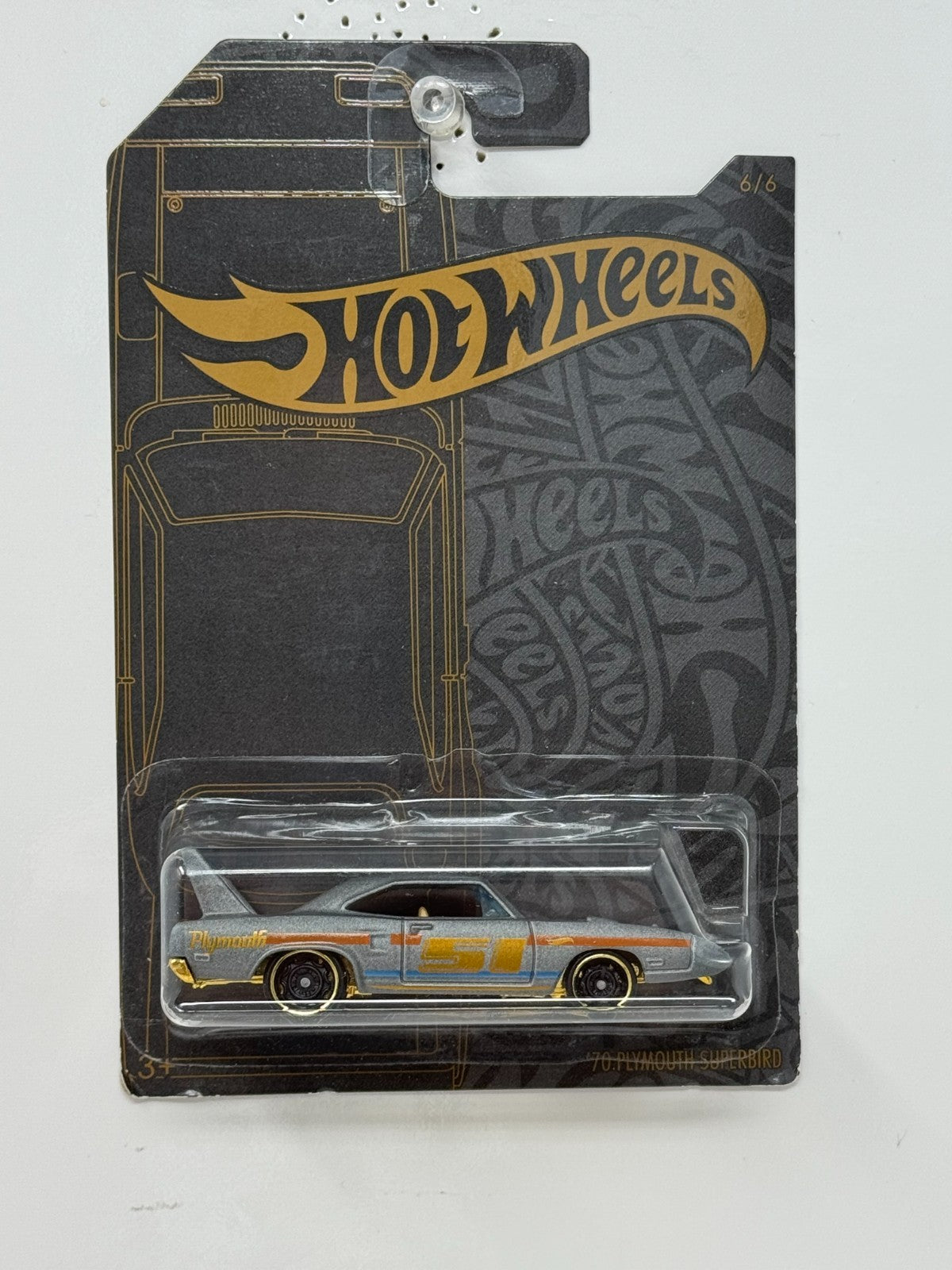 Hot Wheels Black & Gold 1970 Plymouth Superbird 1:64 Diecast