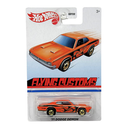 Hot Wheels Flying Customs 1971 Dodge Demon 1:64 Diecast Orange