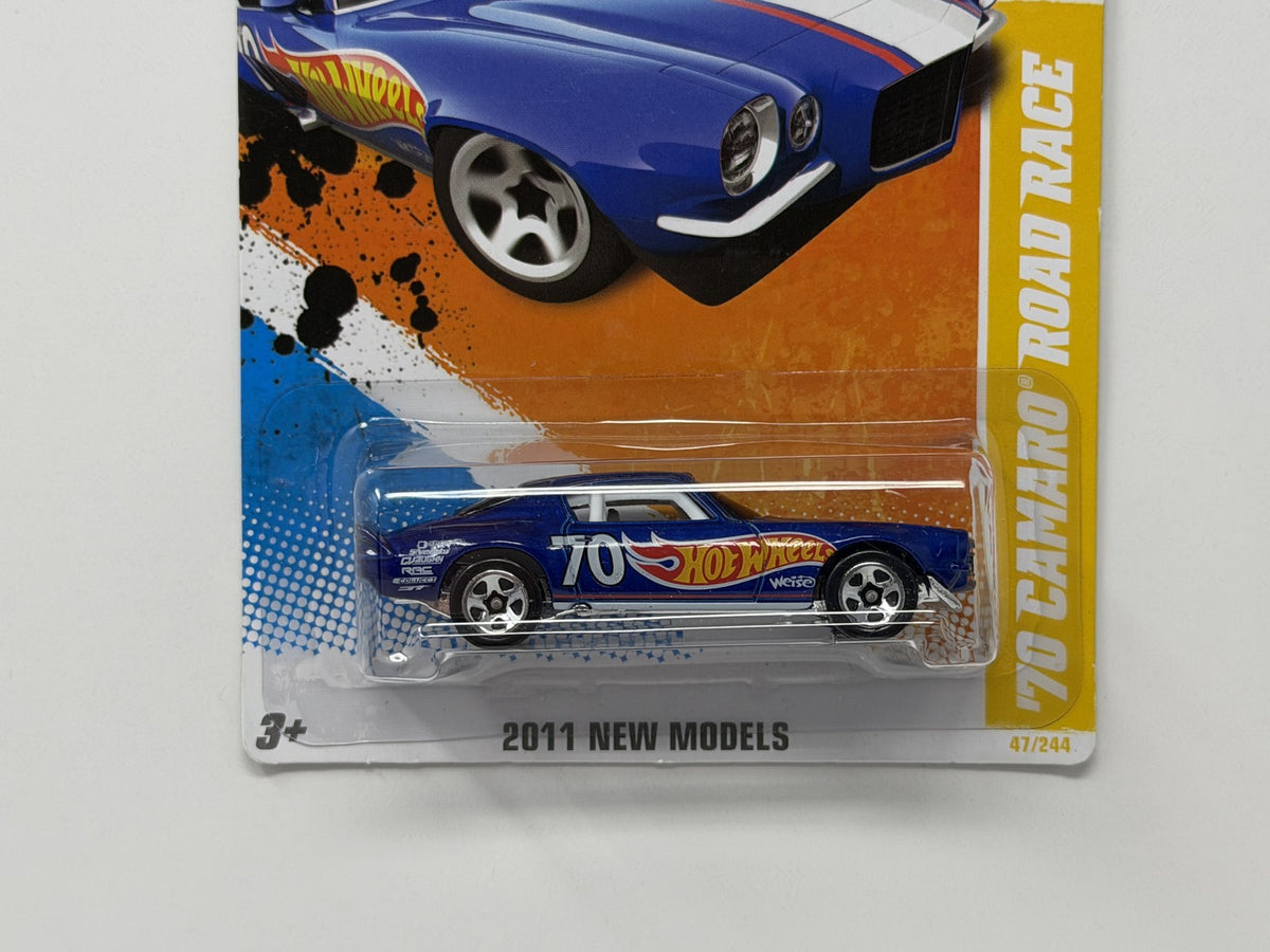 Hot Wheels 2011 New Models 1970 Chevrolet Camaro Road Race 1:64 Diecast Blue