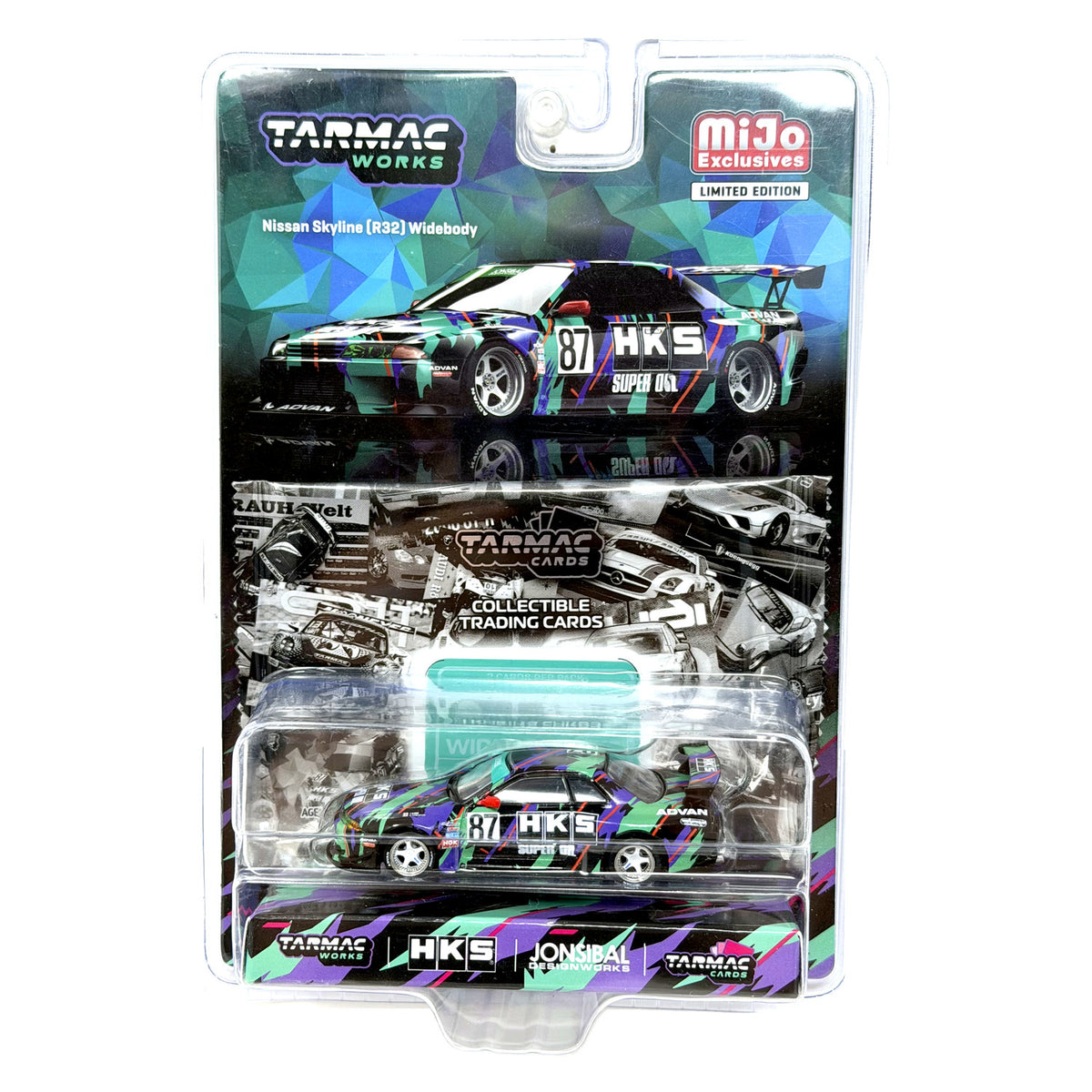 Tarmac Works HKS Nissan Skyline R32 Widebody #87 1:64 Diecast