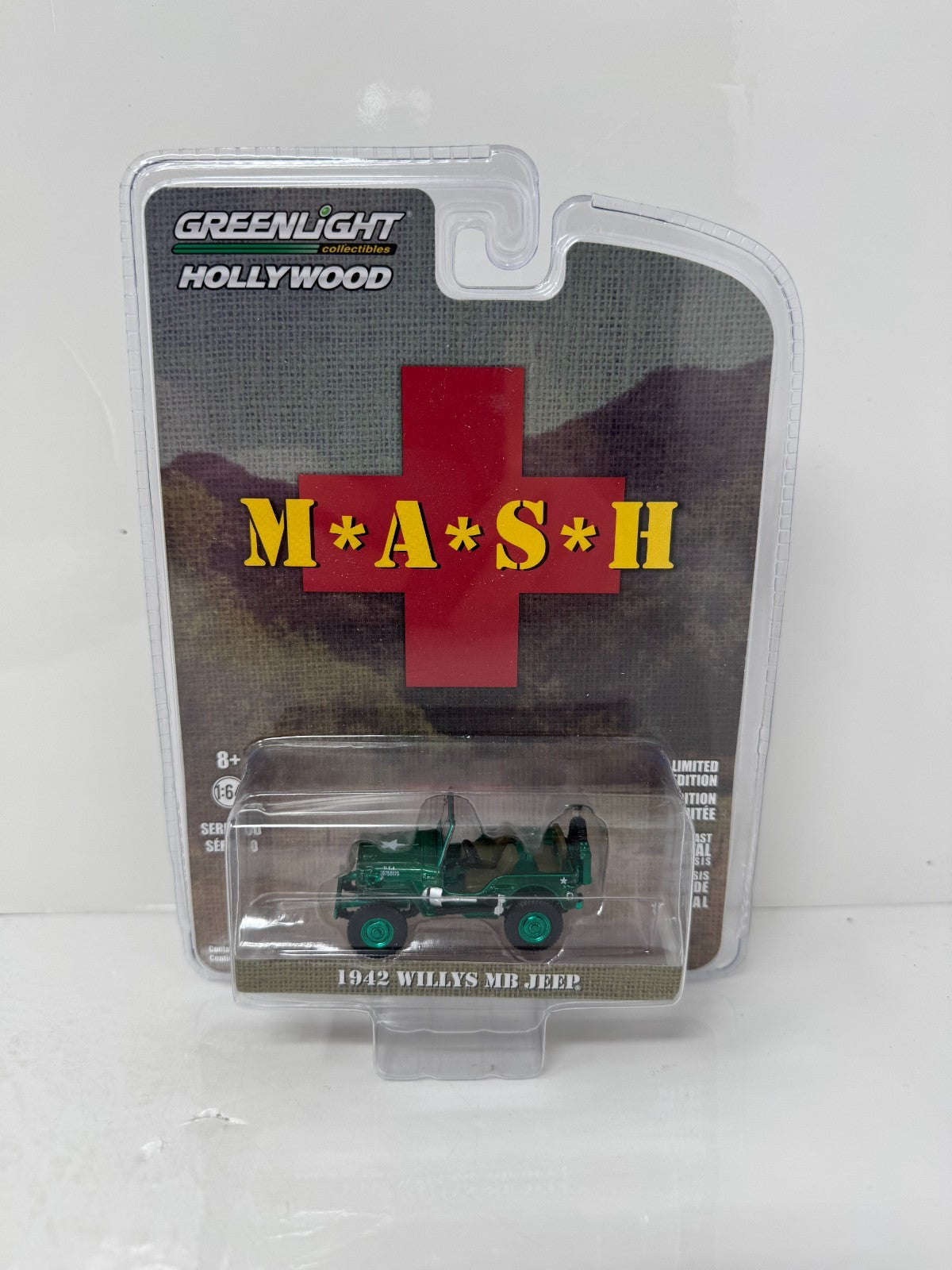 Greenlight Hollywood MASH 1942 Willys MB Jeep CHASE 1:64 Diecast