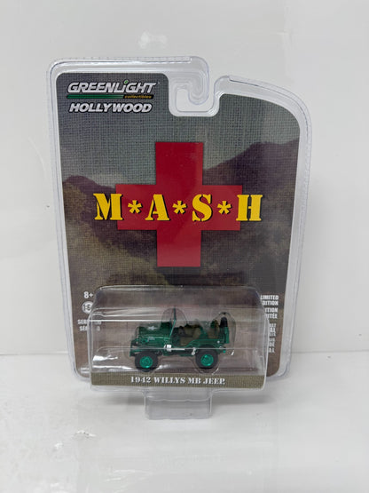 Greenlight Hollywood MASH 1942 Willys MB Jeep CHASE 1:64 Diecast
