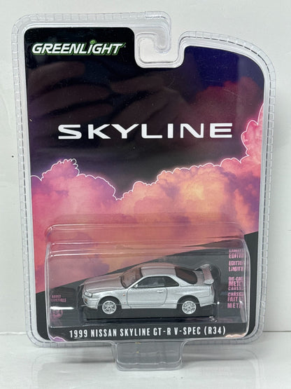 Greenlight Skyline 1999 Nissan Skyline GT-R V-Spec (R34) 1:64 Diecast