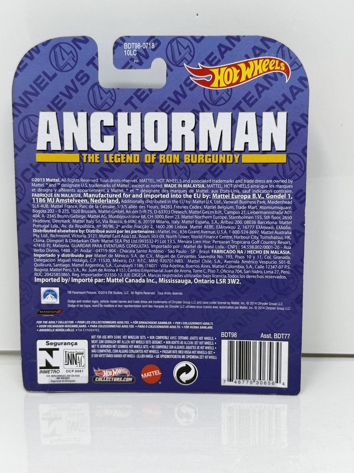 Hot Wheels Retro Anchorman 1977 Custom Dodge Van 1:64 Diecast