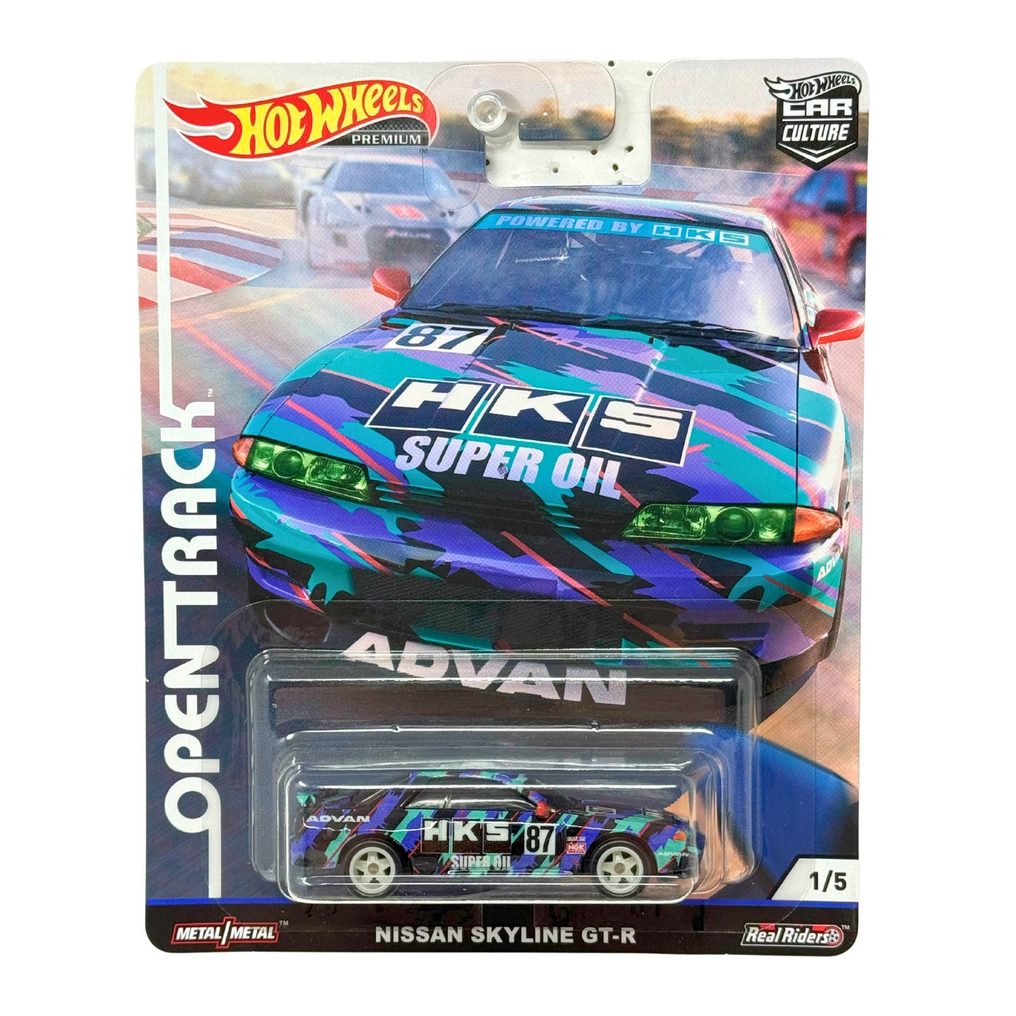 Hot Wheels Premium Open Track HKS Nissan Skyline GTR 1:64 Diecast