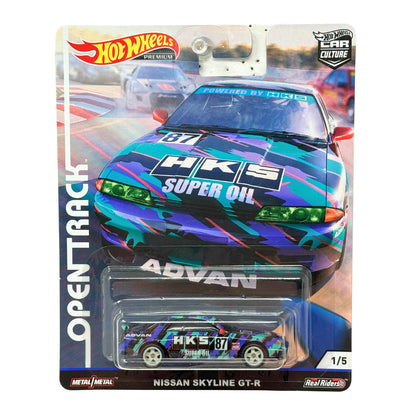 Hot Wheels Premium Open Track HKS Nissan Skyline GTR 1:64 Diecast