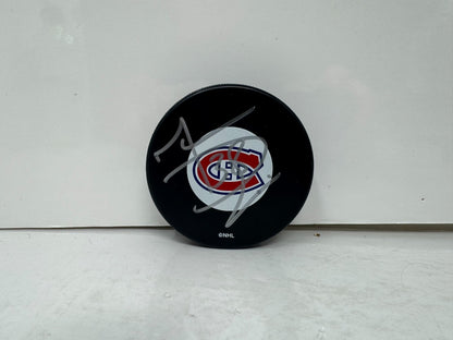 Marc Denis Montreal Canadiens Signed NHL Autograph Puck Silver Auto