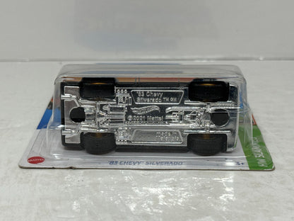 Custom Hot Wheels HW Slammed 1983 Chevy Silverado 1:64 Diecast Wheel Swap