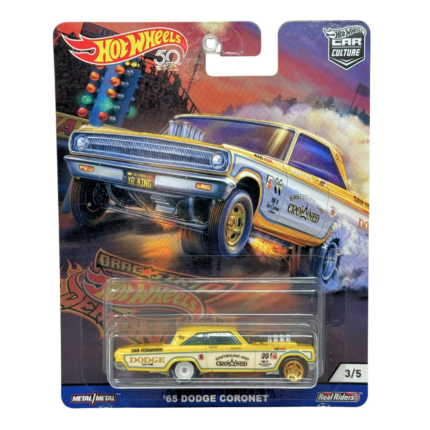 Hot Wheels Premium Drag Strip Demons 1965 Dodge Coronet 1:64 Diecast