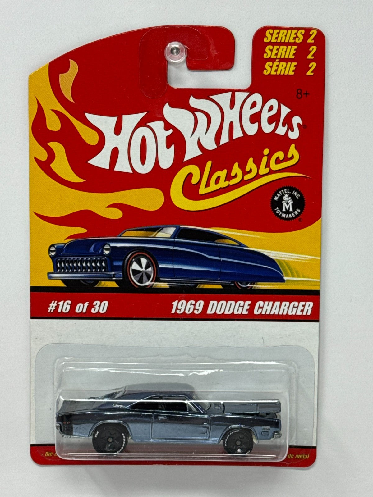 Hot Wheels Classics 1969 Dodge Charger Blue 1:64 Diecast