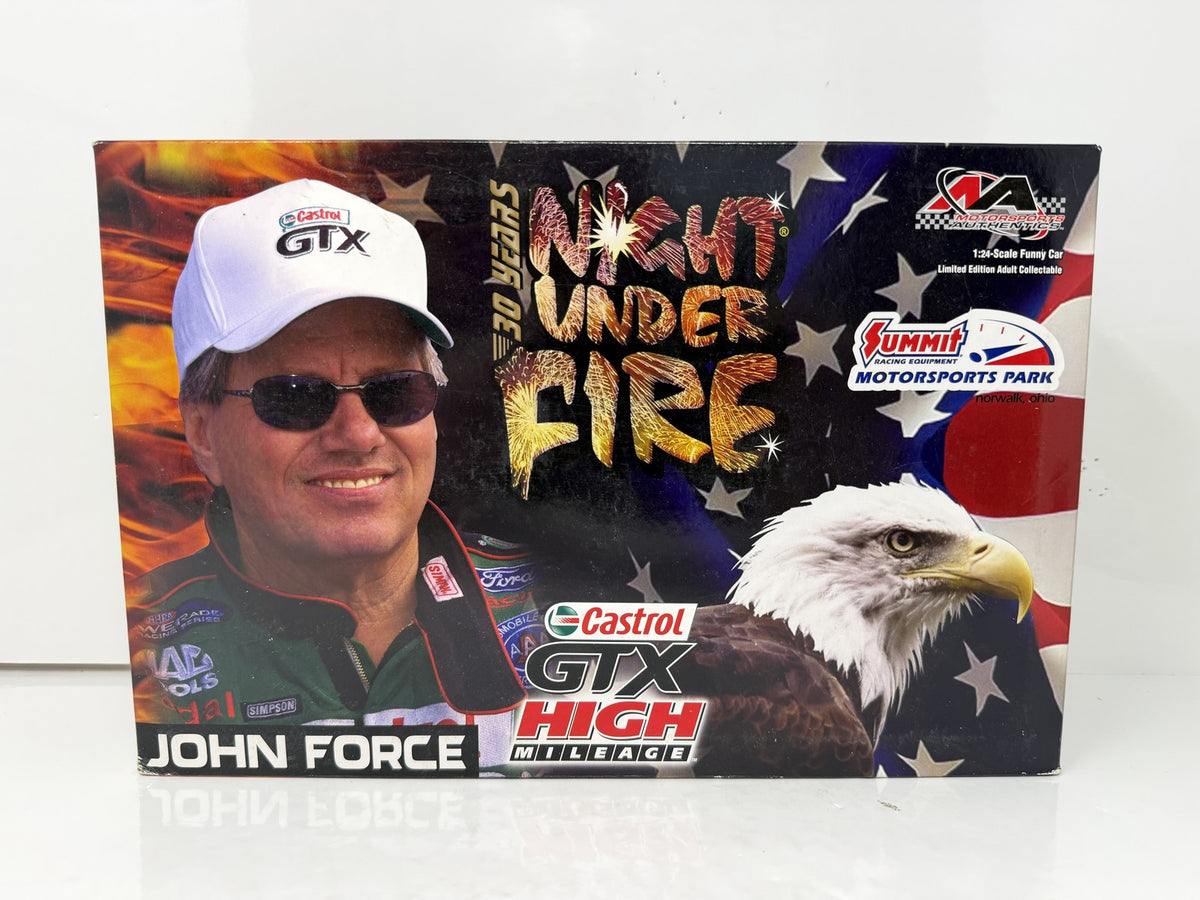 Motorsports Authentics NHRA John Force Night Under Fire Funny Car 1:24 Diecast