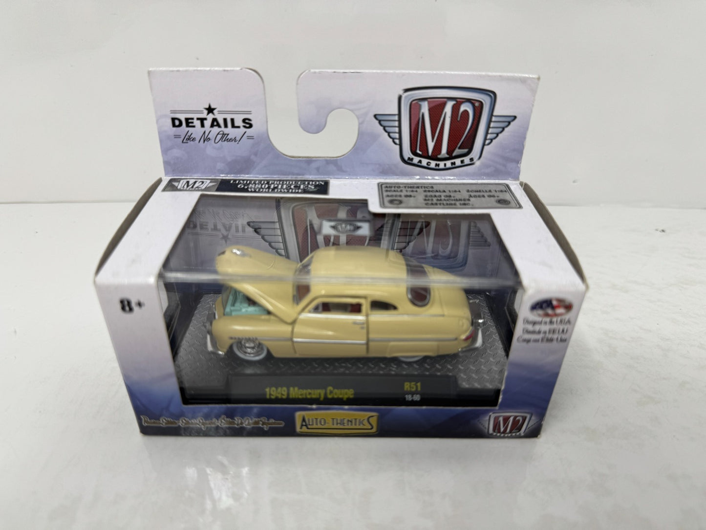 M2 Machines Auto Thentics 1949 Mercury Coupe 1:64 Diecast