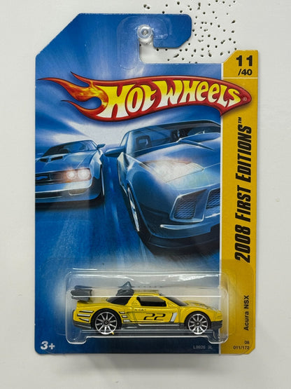 Hot Wheels 2008 First Editions Acura NSX 1:64 Diecast Yellow