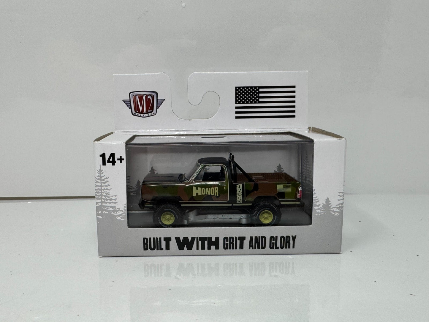 M2 Machines Built With Grit And Glory 1979 Dodge Macho Power Wagon 1:64 Diecast