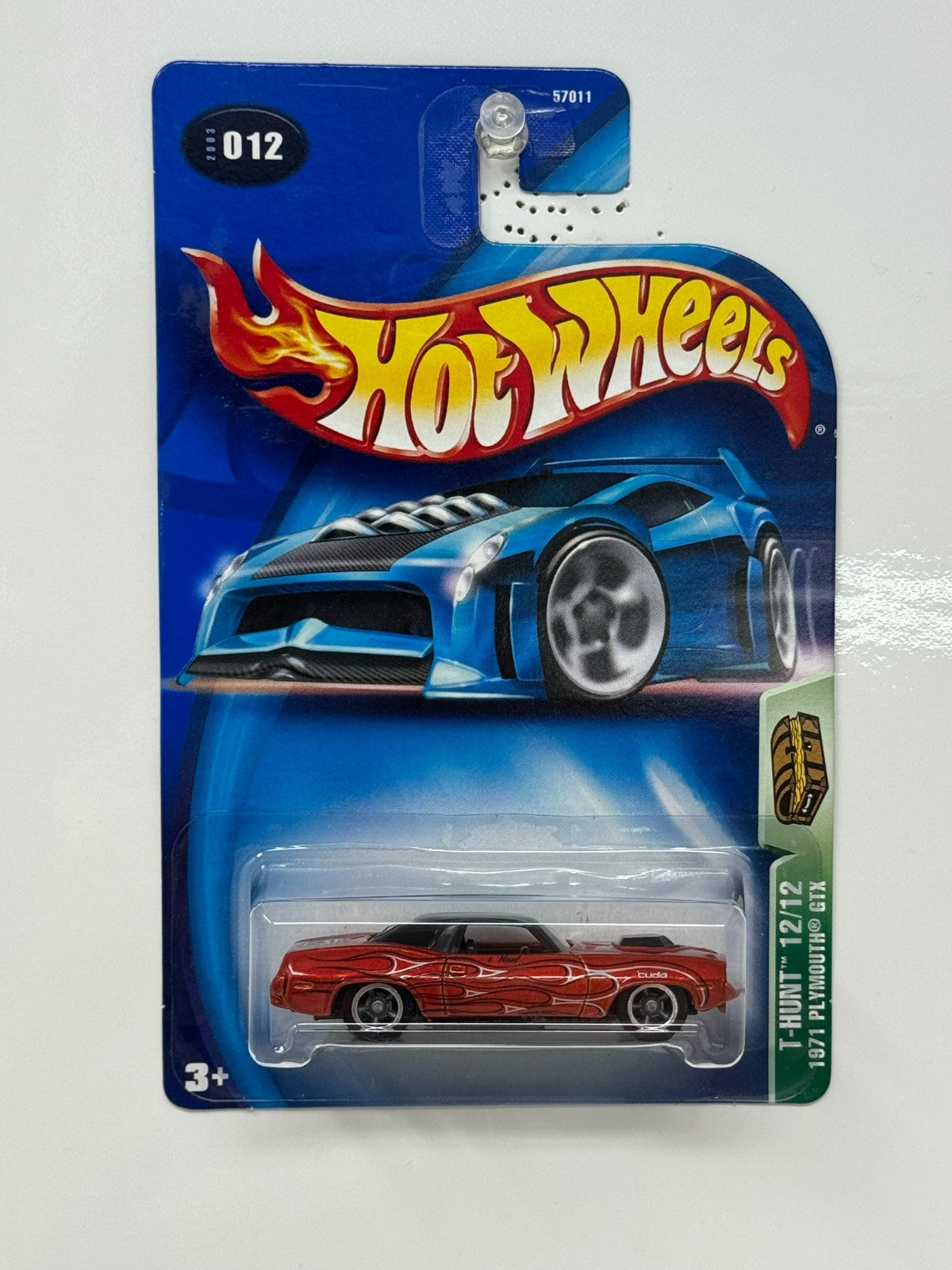 Hot Wheels T-Hunt 1971 Plymouth GTX 1:64 Diecast Real Riders