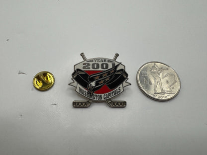 Washington Capitals Year 2001 NHL Hockey Lapel Pin