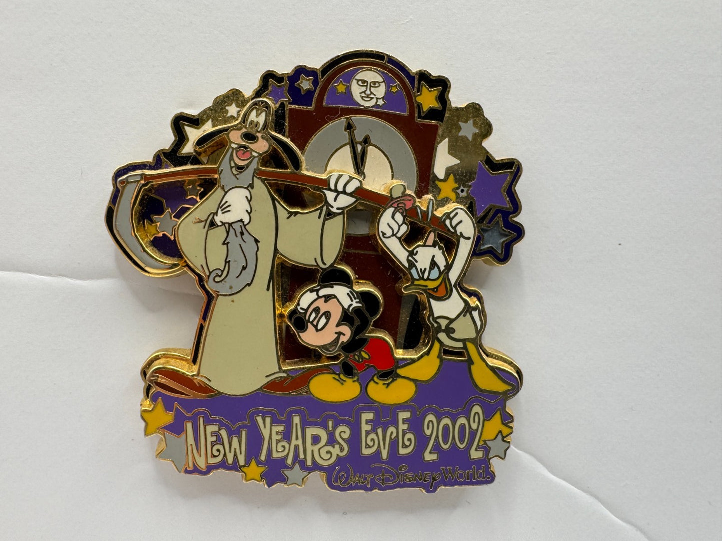 WDW Disney Goofy, Mickey & Donald New Years Eve 2002 Trading Pin DC1S5 LE 7500