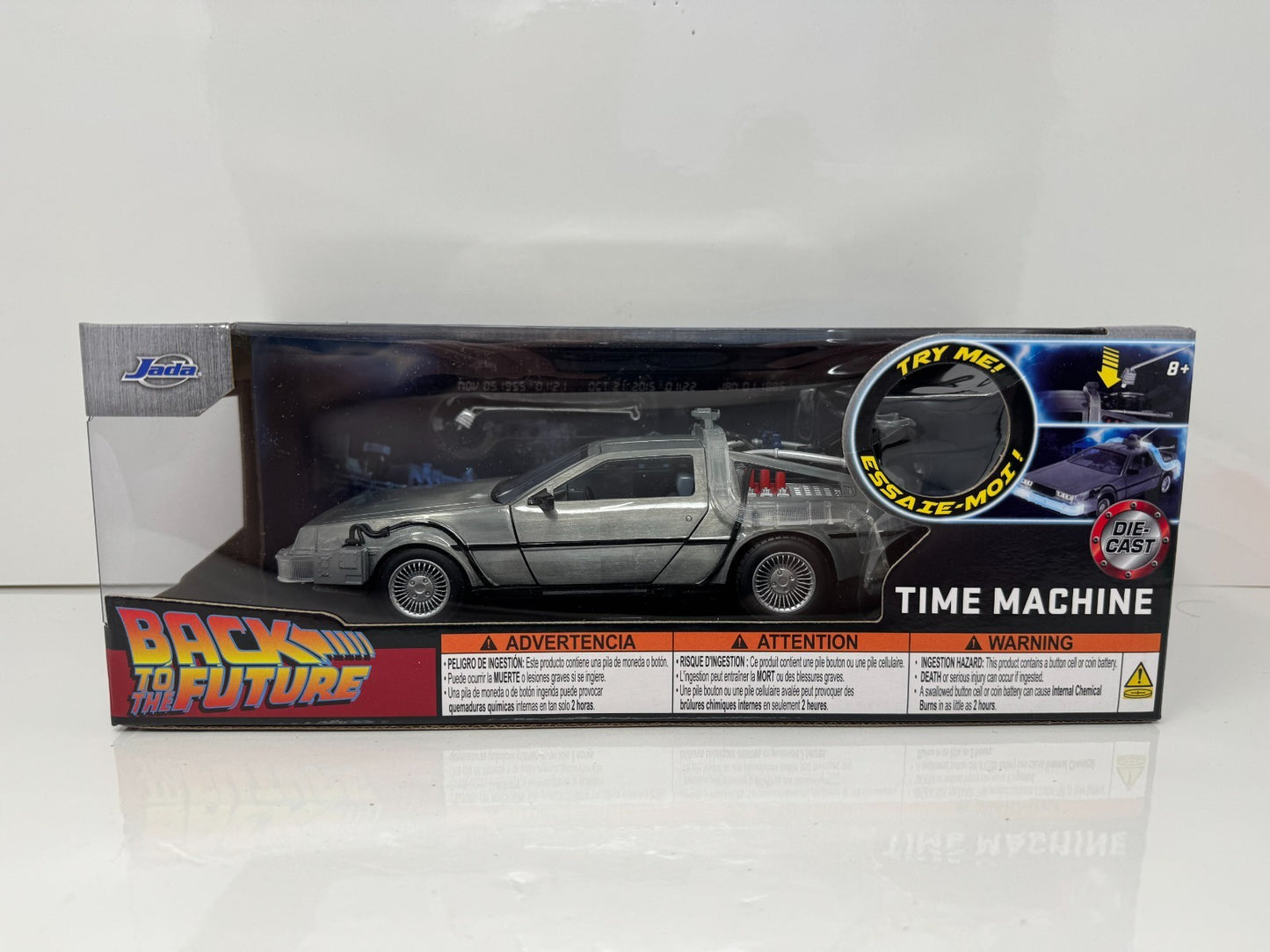 Jada Back to the Future Time Machine DeLorean w/ Lights 1:24 Diecast