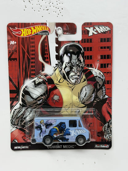 Hot Wheels Premium Marvel Uncanny X-Men Combat Medic 1:64 Diecast Real Riders