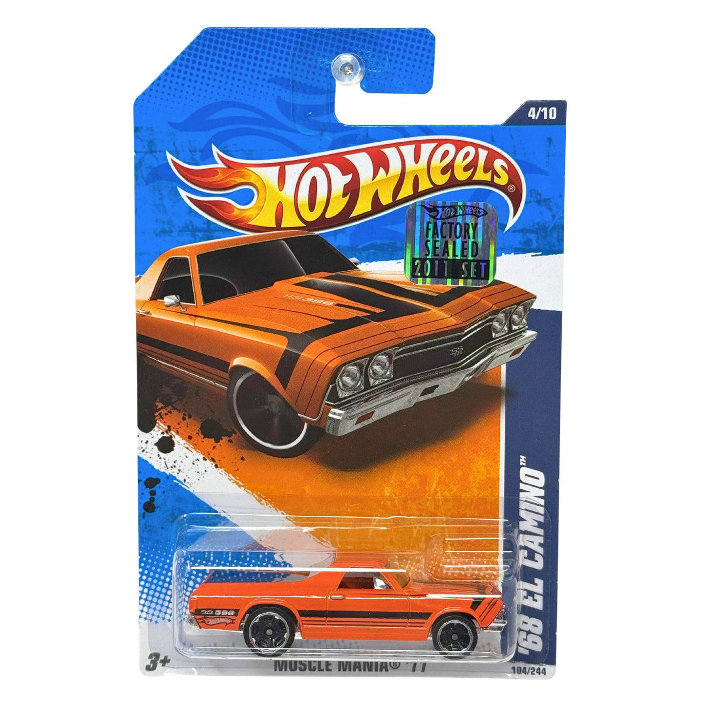 Hot Wheels Muscle Mania '11 1968 Chevy El Camino 1:64 Diecast Factory Sealed