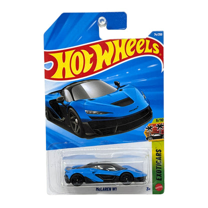 Hot Wheels Exotics McLaren W1 1:64 Diecast Blue