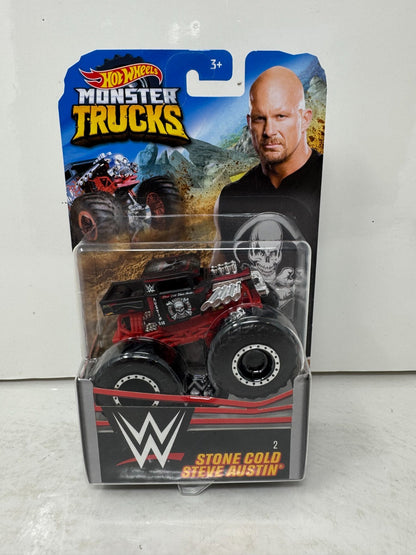 Hot Wheels Monster Trucks WWE Stone Cold Steve Austin 1:64 Diecast