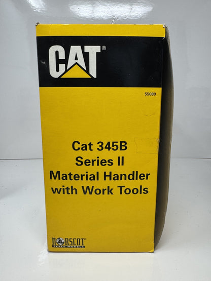 Norscot CAT 345B Series II Material Handler with Work Tools 1:50 Scale Diecast